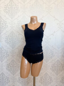 Fleur’t lace strap camisole with eco-friendly fabric and delicate stretch lace.